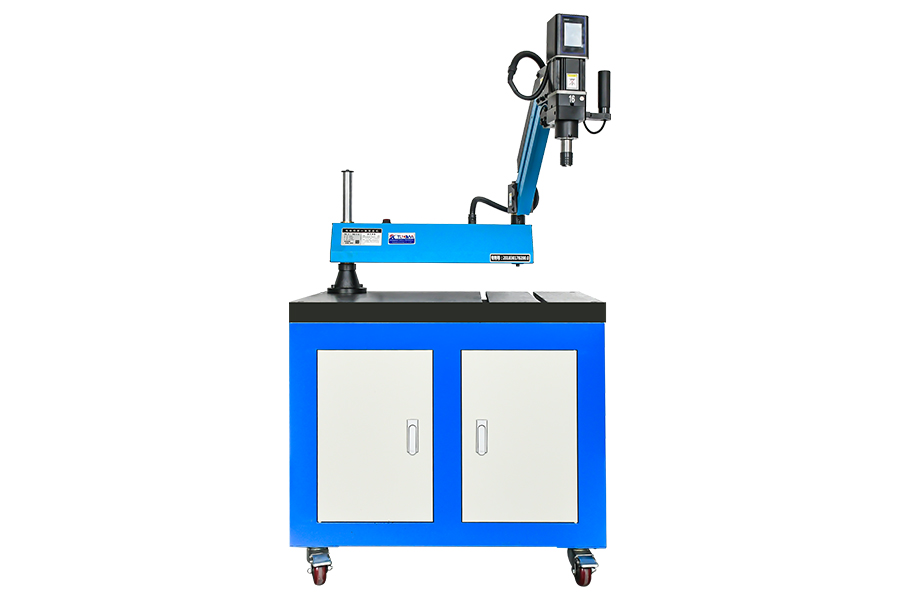 Vertical standard type tapping machine with workbench